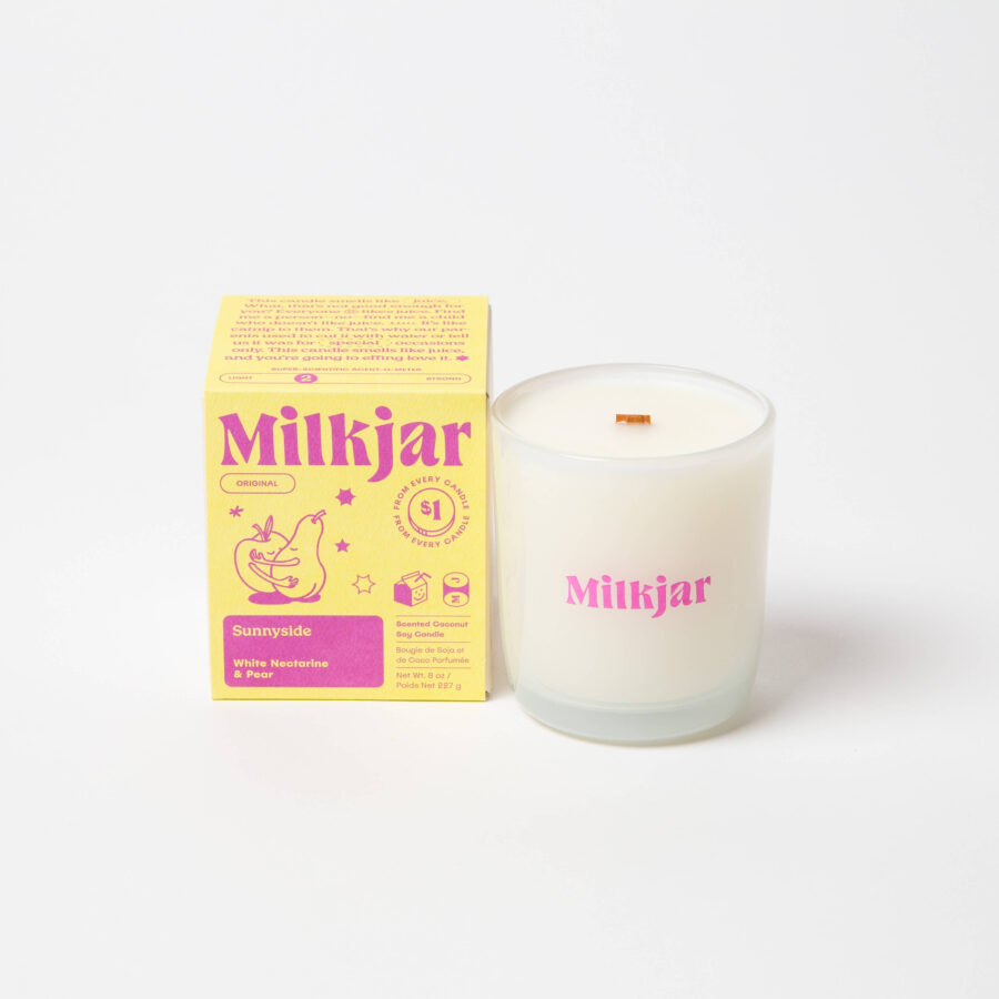 Milk Jar Candle: Sunnyside
